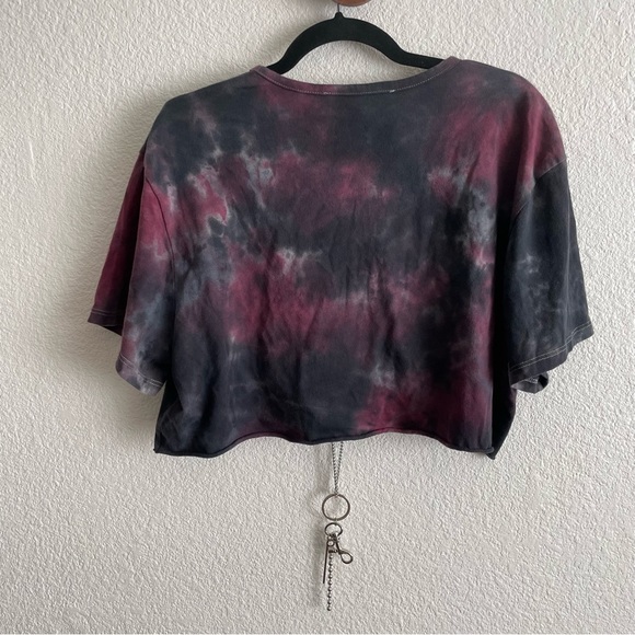 NWT Emma & Sam Tie Dye Purple Crop Top - Picture 6 of 6